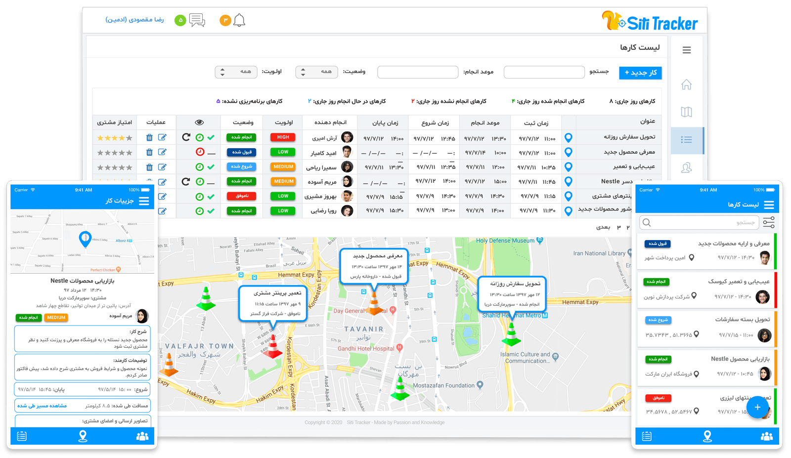 سیتی ترکر - تعریف و مدیریت کار کارکنان و پرسنل بیرون از شرکت